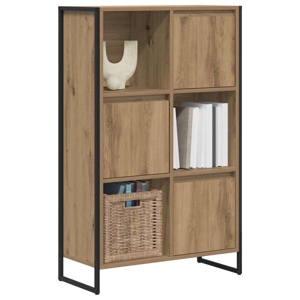 vidaXL Armadio per Libri Rovere Artigianale 68 x 30 x 108.5 cm