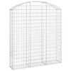 vidaXL Cesto Gabbione ad Arco 150x30x160/180 cm Ferro Zincato