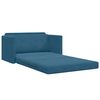 vidaXL Divano letto 110cm Blu Velluto