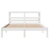 vidaXL Letto senza Materasso Bianco 120x200 cm Legno Massello di Pino