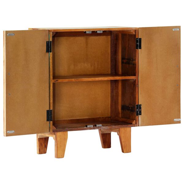 vidaXL Credenza Intagliata a Mano 60x30x75cm in Massello di Recupero