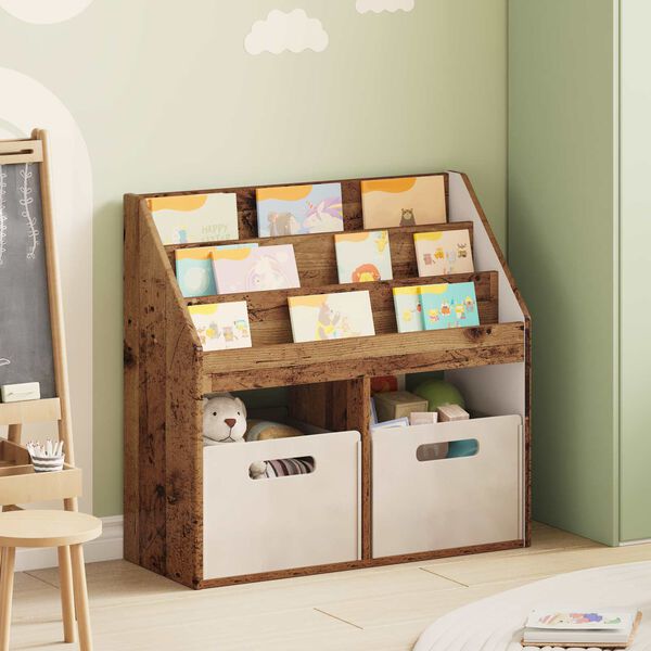 vidaXL Libreria per Bambini Legno vecchio 72,5 x 29,5 x 69 cm