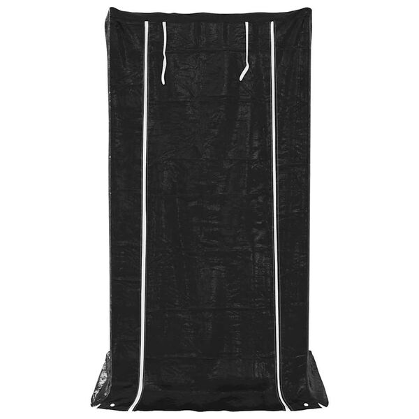 vidaXL Rastrelliera per Legna con Copertura Antipioggia 100x100x200 cm