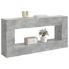 vidaXL Tavolo consolle Rigato Grigio Cemento 155 x 29 x 74 cm