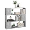 vidaXL Libreria/Divisorio Grigio Cemento 100x24x94 cm