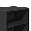 vidaXL Comodino Nero 40x31x50 cm Legno Multistrato e Metallo