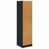 vidaXL Credenza Rovere Nero 35 x 37 x 142 cm Legno multistrato