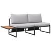 vidaXL Divano da giardino Grigio chiaro 200,5 x 70 x 85,5 cm Acciaio