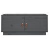 vidaXL Tavolino da Salotto Grigio 80x50x35cm in Legno Massello di Pino