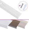 vidaXL Profili a L per Gradini 15 pz in Alluminio 100 cm Argento