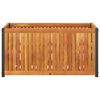 vidaXL Fioriera da Giardino 85x45x44 cm in Legno Acacia e Acciaio