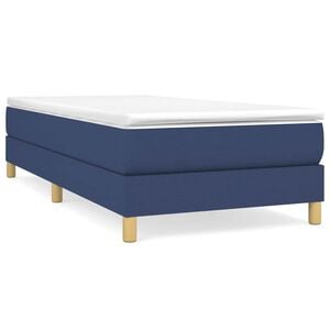 vidaXL Struttura Letto a Rete a Molle Blu 80x200 cm in Tessuto
