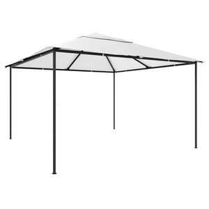 vidaXL Gazebo da Giardino 4x4x3 m Bianco 180 g/m&sup2;