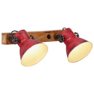 vidaXL Lampada a Parete 25 W Rosso Anticato 45x25 cm E27