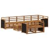 vidaXL Set divani Legno di Acacia Massello