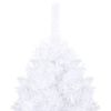 vidaXL Albero di Natale Preilluminato con Palline Bianco 120 cm PVC