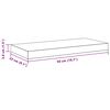 vidaXL Scaffali a Parete 2 pz Bianchi 50x23x3,8 cm in MDF