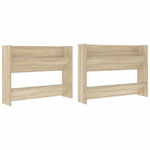vidaXL Scarpiere a Muro 2pz Rovere Sonoma 80x18x60cm Legno Multistrato