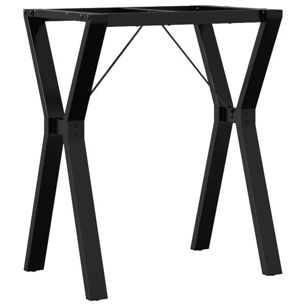 vidaXL Telaio Gambe a Y per Tavolo da Pranzo 60x40x73 cm in Acciaio