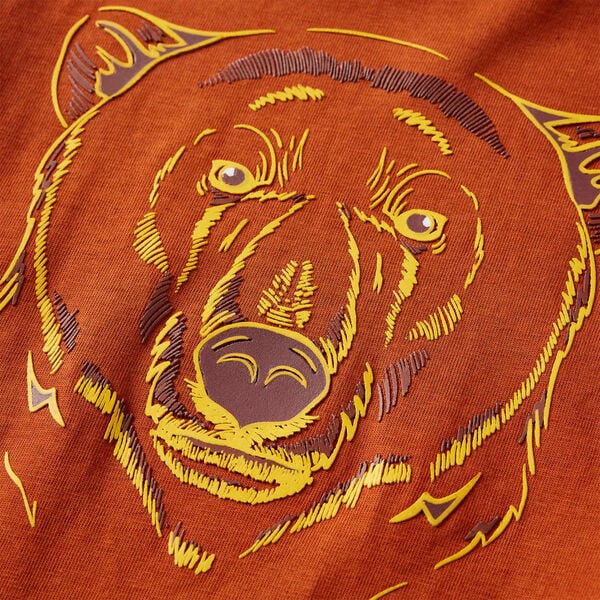 Maglietta da Bambino Maniche Lunghe Ruggine Chiaro 128