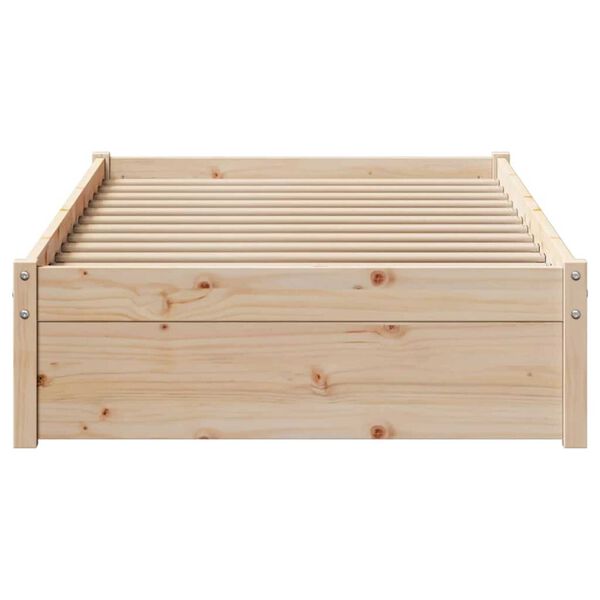vidaXL Giroletto senza Materasso 100x200 cm in Legno Massello di Pino