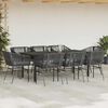 vidaXL Set da Pranzo da Giardino 9 pz con Cuscini Polyrattan Vetro
