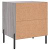 vidaXL Comodini 2 pz Grigio Sonoma 40x35x47,5 cm in Legno Multistrato