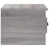 vidaXL Comodini a Parete 2 pz Grigio Sonoma 41,5x36x28 cm