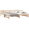 vidaXL Divano Letto con Letto Estraibile 90x200cm Legno Massello Pino