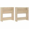 vidaXL Scarpiere a Muro 2pz Rovere Sonoma 60x18x60cm Legno Multistrato