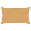 vidaXL Vela Parasole 160 g/m&sup2; Rettangolare Sabbia 5x8 m in HDPE