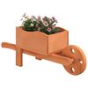 vidaXL Fioriere a Carriola 2 pz 47x15x19 cm Legno Massello di Abete