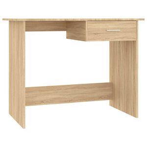 vidaXL Scrivania Rovere Sonoma 100x50x76 cm in Legno Multistrato