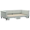 vidaXL Divano Letto con Letto Estraibile Grigio Chiaro 100x200 Velluto