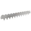 vidaXL Bordura per Prato 30 pcs 103 x 15 cm Acciaio Argento