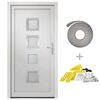 vidaXL Porta Ingresso Bianca 108x208 cm in PVC
