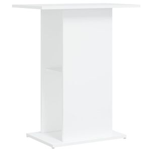 vidaXL Supporto per Acquario Bianco 60,5x36x72,5 cm Legno Multistrato
