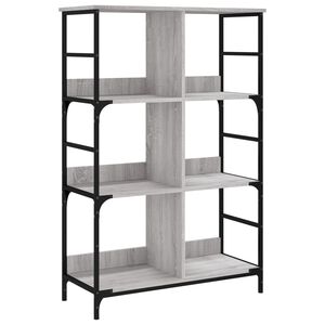 vidaXL Libreria Grigio Sonoma 78,5x33x117,5 cm in Legno Multistrato