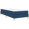 vidaXL Letto a molle con materasso Blu 80 x 200 cm Tessuto