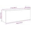 vidaXL Mobile da Bagno Legno Antico 80x25x30 cm in Truciolato
