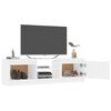 vidaXL Mobile Porta TV Bianco 120x30x35,5 cm in Legno Multistrato