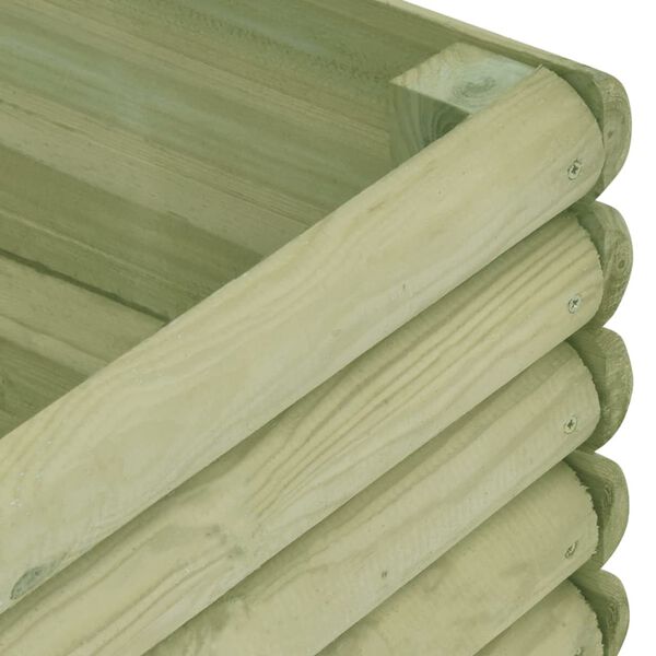 vidaXL Letto Rialzato da Giardino 206x100x48 cm in Legno di Pino Impregnato