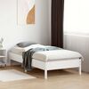 vidaXL Letto senza Materasso Bianco 75x190 in Legno Massello di Pino
