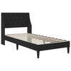 vidaXL Struttura letto con materasso Nero 80 x 200 cm Velluto