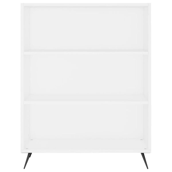 vidaXL Libreria Bianca 69,5x32,5x90 cm in Legno Multistrato