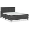 vidaXL Letto a Molle Grigio Scuro in Tessuto 180x200 cm