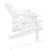 vidaXL Sedie da Giardino Adirondack con Tavolino in Legno Abete Bianco
