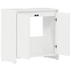vidaXL Mobile da Bagno Bianco Lucido 60x33x61 cm in Legno Multistrato