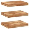 vidaXL Mensole da Parete 3 pz 40x30x4 cm Legno Acacia Rifinito a Olio