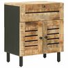 vidaXL Comodino Naturale 50 x 33 x 60 cm Legno di mango massello